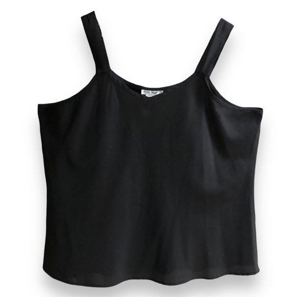 ULLA POPKEN Relaxed Fit Wide Strap V Neck Camisole - Picture 5 of 5